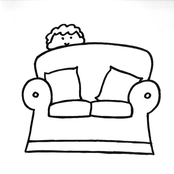 Dibujos infantiles: Dibujo infantil sofá