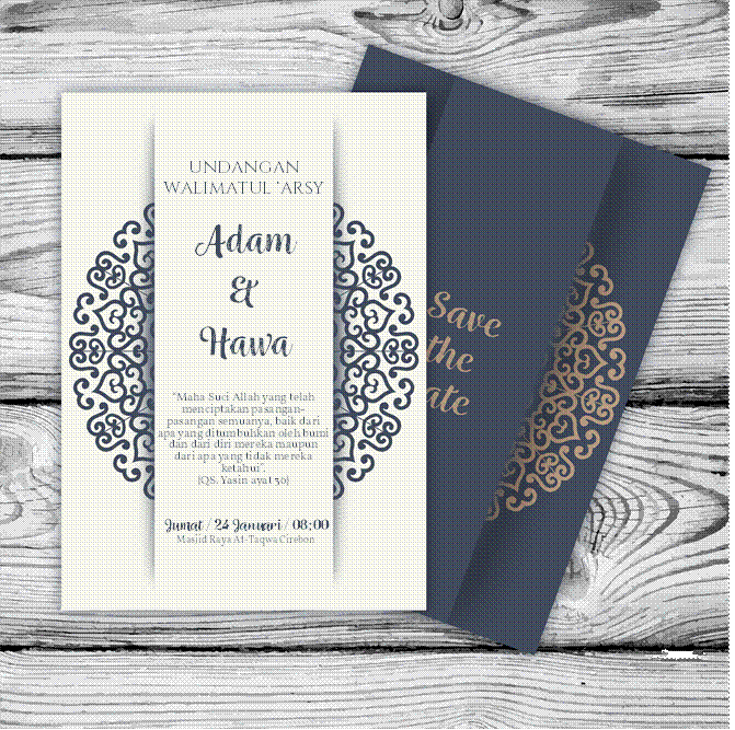 1 Contoh Surat Undangan Pernikahan Islami - Riset