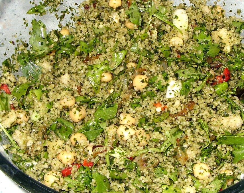 Jenny Eatwell's Rhubarb & Ginger Ottolenghi's Green Couscous a
