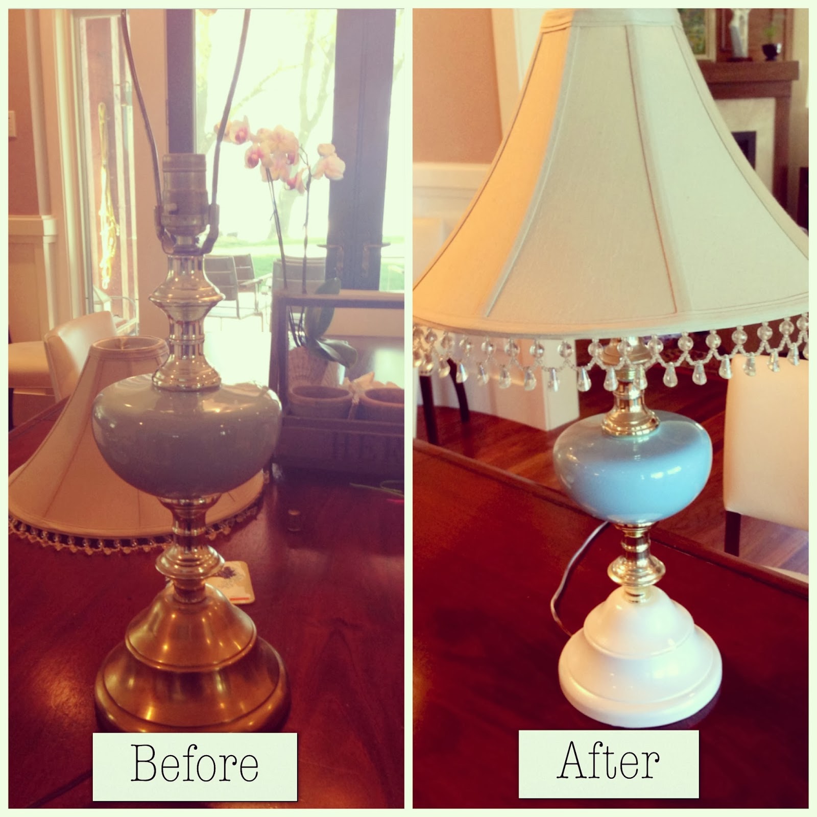 DIY Painted Lamp - Jaemie Sures Blog