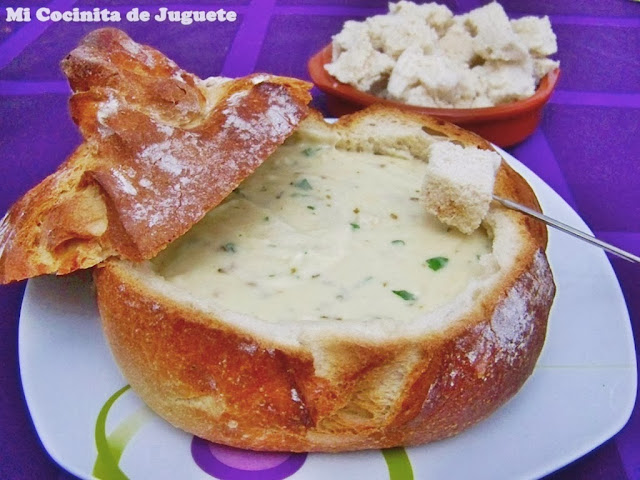 pan fondue de queso
