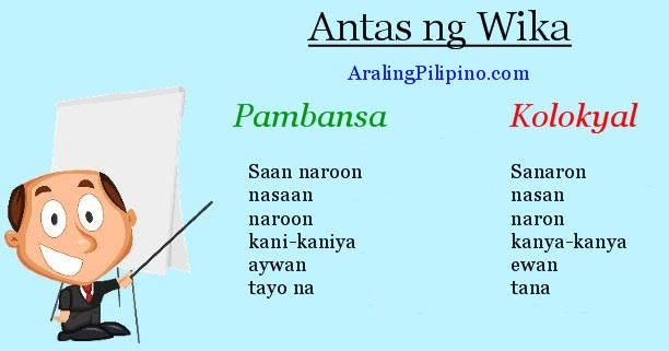 Mga Halimbawa Ng Kolokyal Na Salita - Halimbawa ng Trabaho