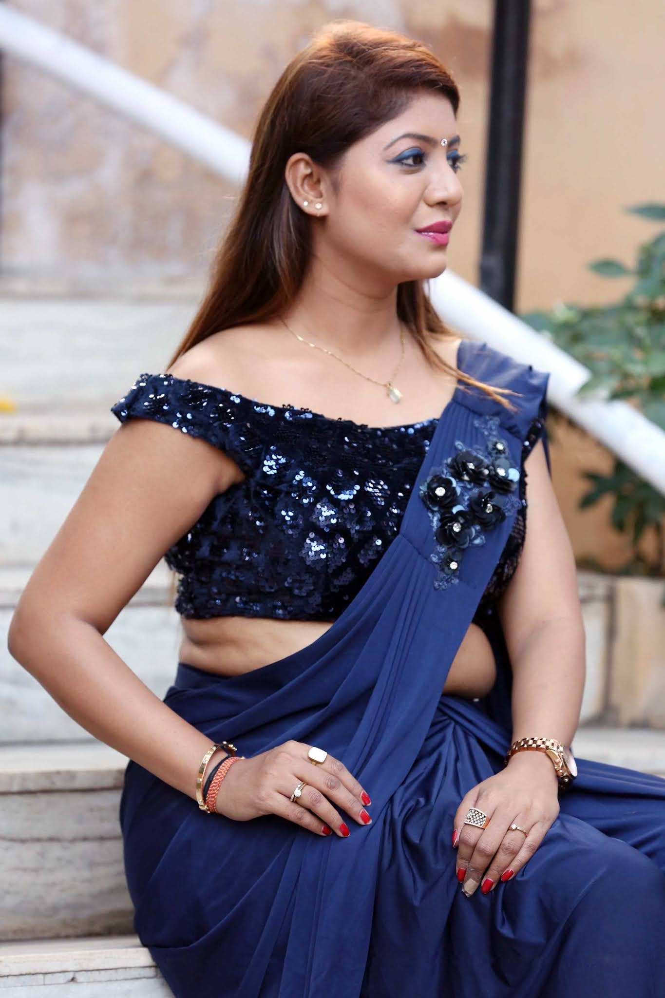 Actress Sejal Mandavia Hot Photoshoot in Saree Hot Actresses