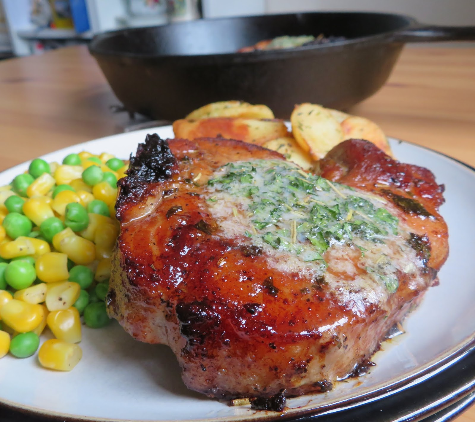 Herbed Pork Chops with Garlic Butter The English Kitchen