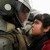 El campo de batalla en las calles de Chile