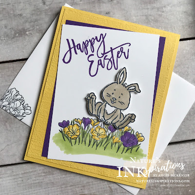 By Angie McKenzie for the Joy of Sets Blog Hop; Click READ or VISIT to go to my blog for details! Featuring the Welcome Easter and Easter Promise Stamp Sets; #handmadecards #naturesinkspirations #joyofsetsbloghop #occasioncards #easterpromisestampset #happyeasterstampset #coloringwithblends #fussycutting #cardtechniques #stampinupinks #makingotherssmileonecreationatatime 