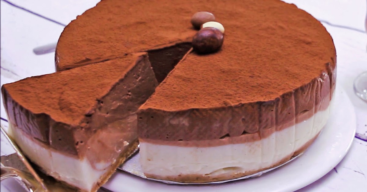 طورطة باردة وتحلية بدون فرن بدون بيض بدون كريمة وبمكونات بسيطة