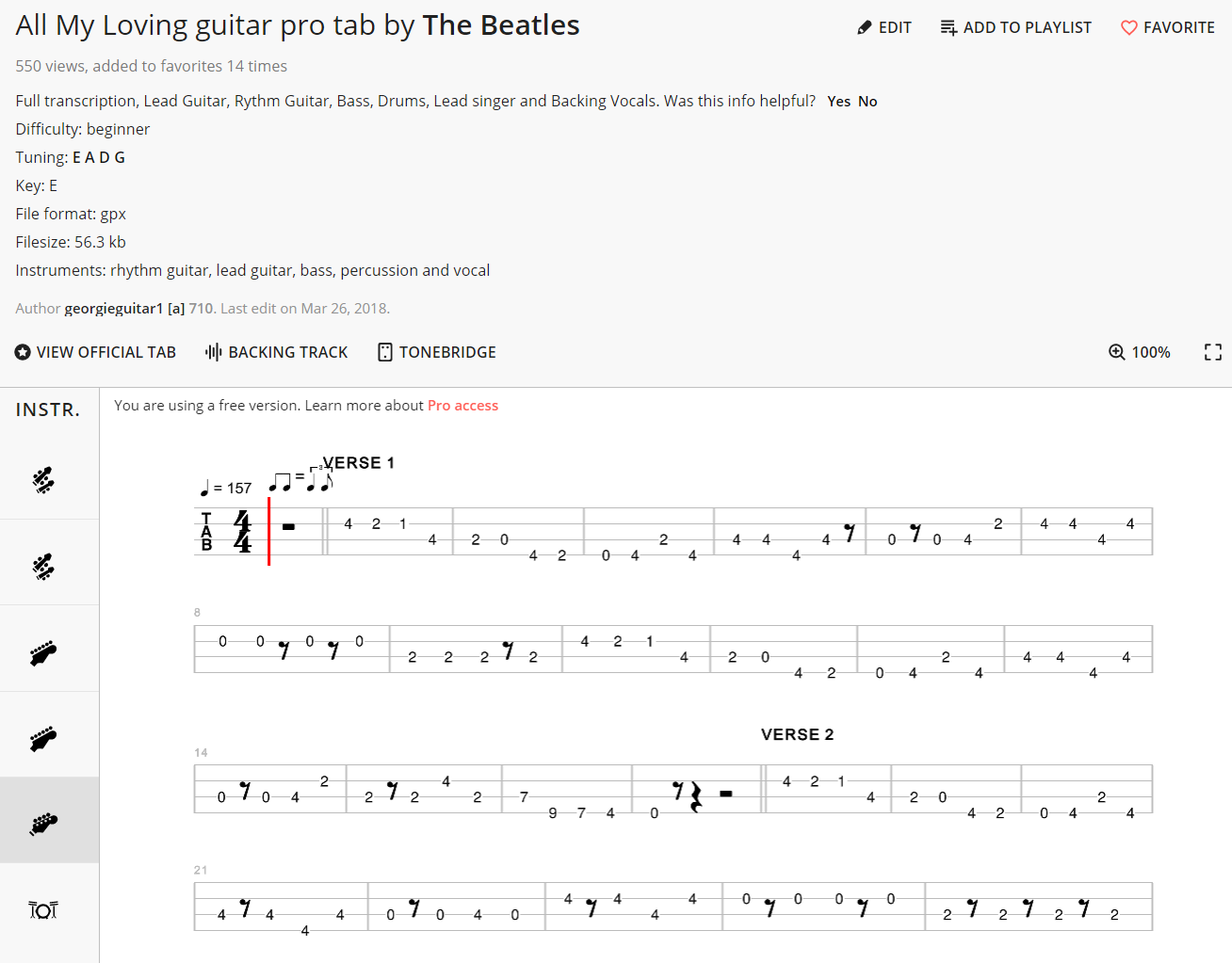 ビートルズのベースTAB譜入手方法（無料／有料）を現役コピーバンドが解説