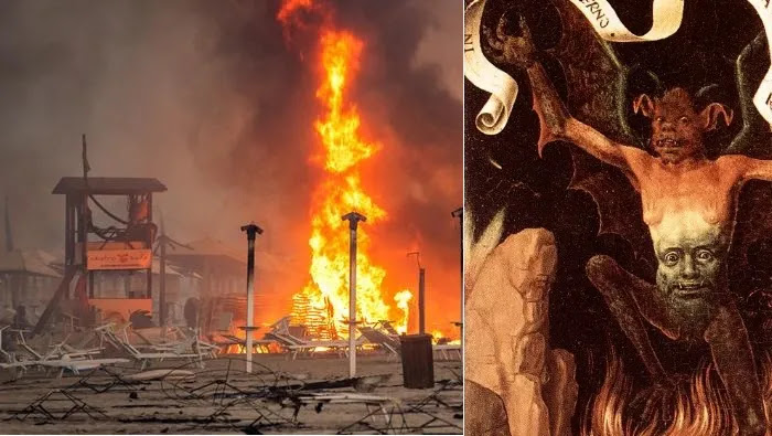 Η Ιταλία υπέστη τις μεγαλύτερες καταστροφές από τις δασικές πυρκαγιές το 2021 επειδή υποστήριζαν τον φασίστα Σαλβίνι? Η Ιταλία υπέστη τις μεγαλύτερες καταστροφές από τις δασικές πυρκαγιές το 2021 επειδή υποστήριζαν τον φασίστα Σαλβίνι?
