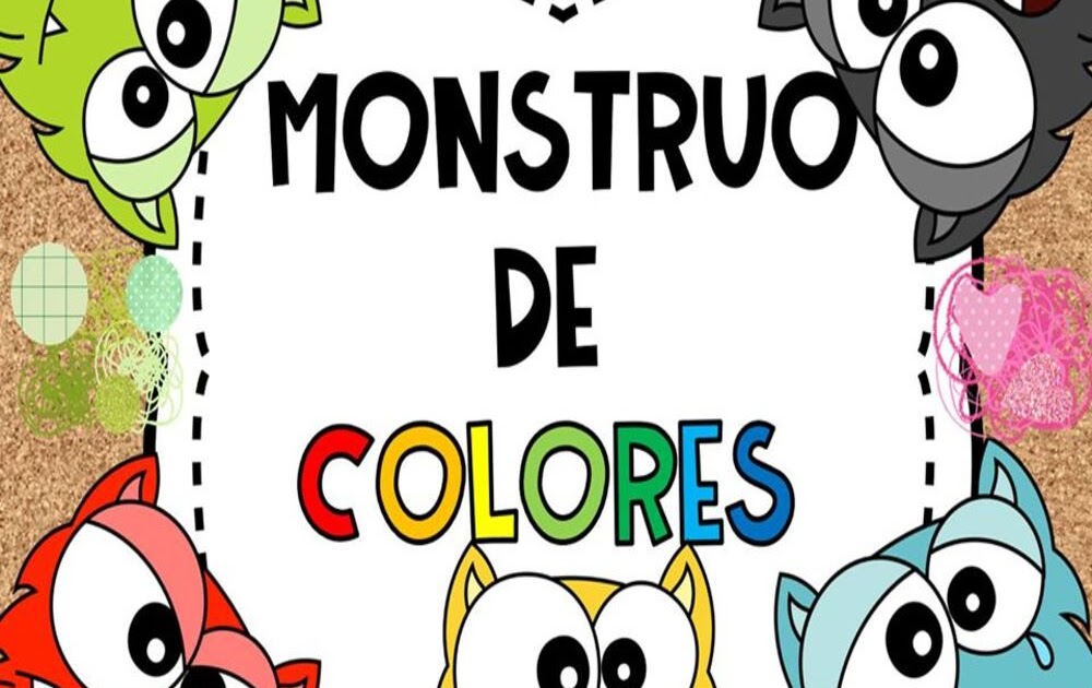 El Monstruo de Colores Coloreable