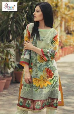 Shree Fab Alzohaib Lawn collection vol 2 pakistani Suits