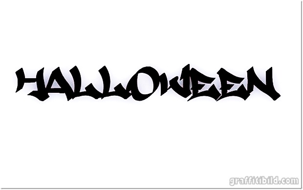 Halloween graffiti letters, halloween graffiti schrift, graffiti fonts