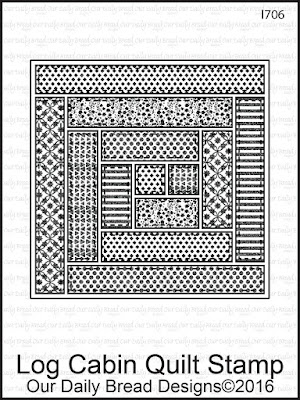Our Daily Bread Designs Stamp Set: Log Cabin Quilt Stamp