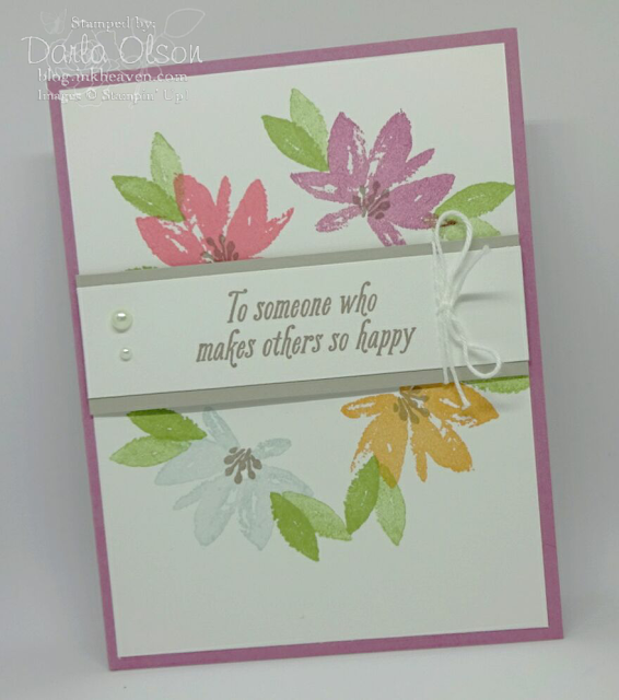 Stampin' Up's Avant Garden Create a Circle of Happiness shared by Darla Olson at inkheaven
