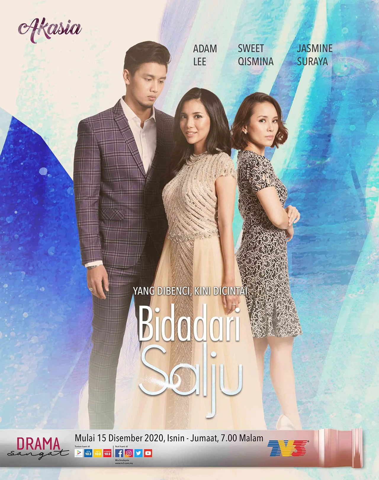 Drama Bidadari Salju Episod 1-28(Akhir) Lakonan Sweet Qismina dan Adam Lee