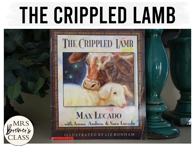 The Crippled Lamb book study Christmas literacy unit with Common Core aligned companion activities and a craftivity for K-1
