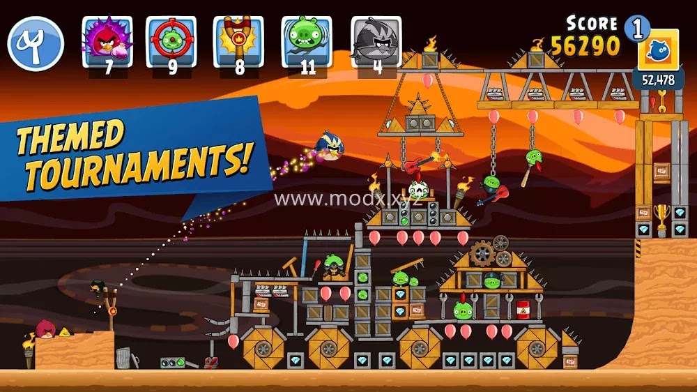 Angry Birds Friends (MOD, Unlimited Powers/Unlocked)