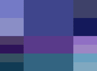 Royal Blue королевский синий Палитра аналогичных (смежных) цветов Осень-зима 2014 Pantone модные популярные