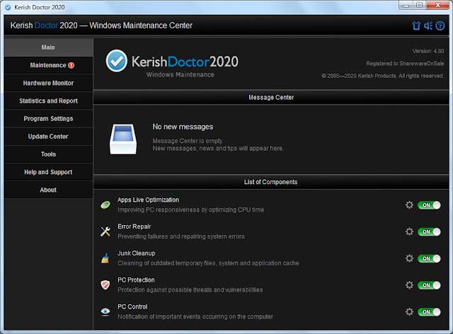 Screenshot Kerish Doctor 2020 v4.80 Full Version Screenshot Kerish Doctor 2020 v4.80 Full Version