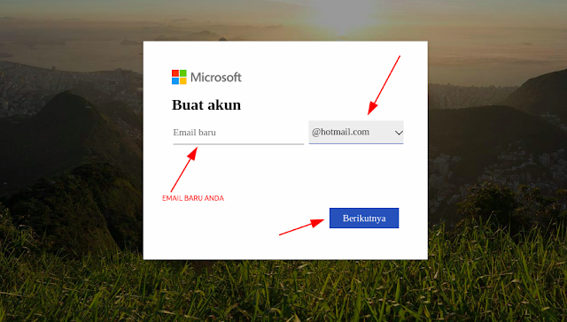 masukan email hotmail