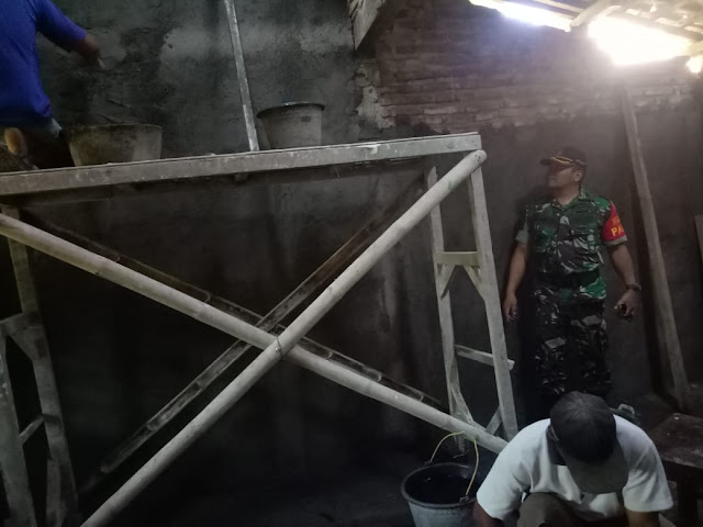 Satgas TMMD Reg 105 Terus Dikebut Rehab RTLH Milik Bu Kusno   