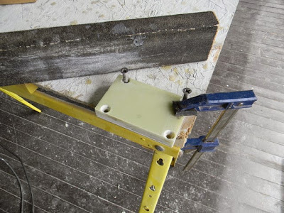 Ericson 25, Oystercatcher: Spars, Mast Hinge, Part 6: Drilling Mounting ...