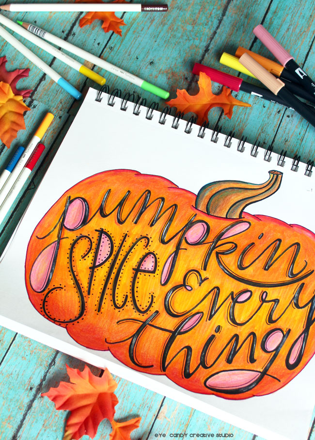 leaves, pumpkin art, framed art, art print for fall, fall decorating art
