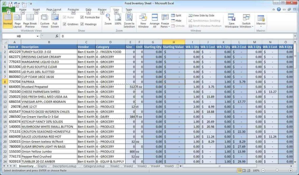 Excel Data Sheet Download - Collage Template