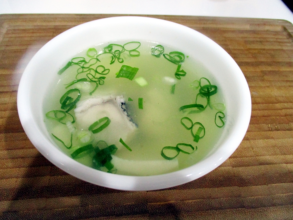 aunty celia's family meals Clear fish soup with tofu