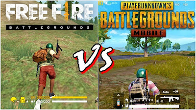 PUBG MOBILE vs FREE FIRE : 5 differences between pubg mobile and free fire