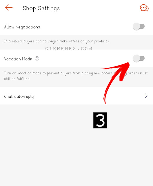 Cara Aktifkan "Vacation Mode" di Shopee