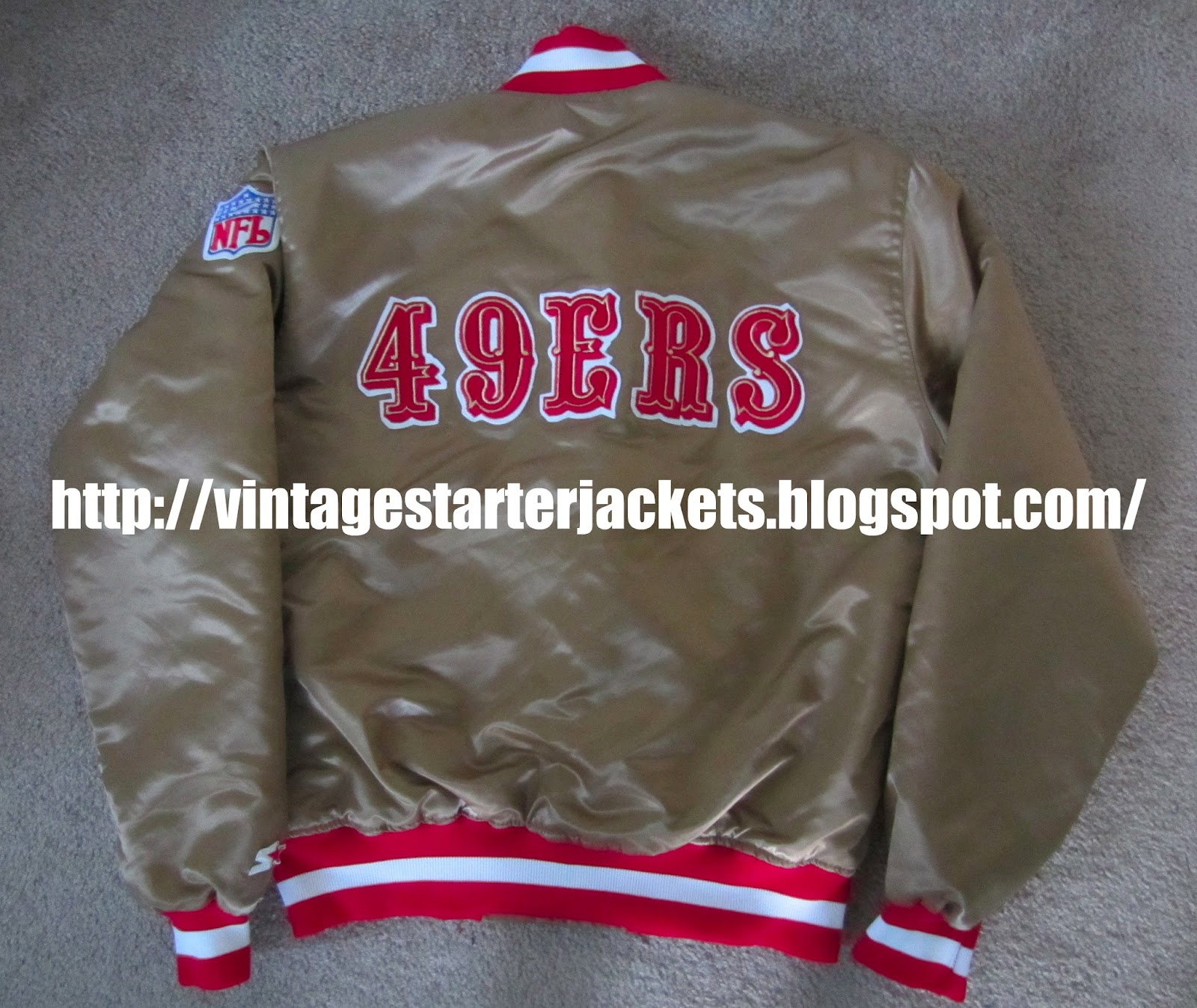 Vintage Sports Apparel Vintage San Francisco 49ers Satin Starter