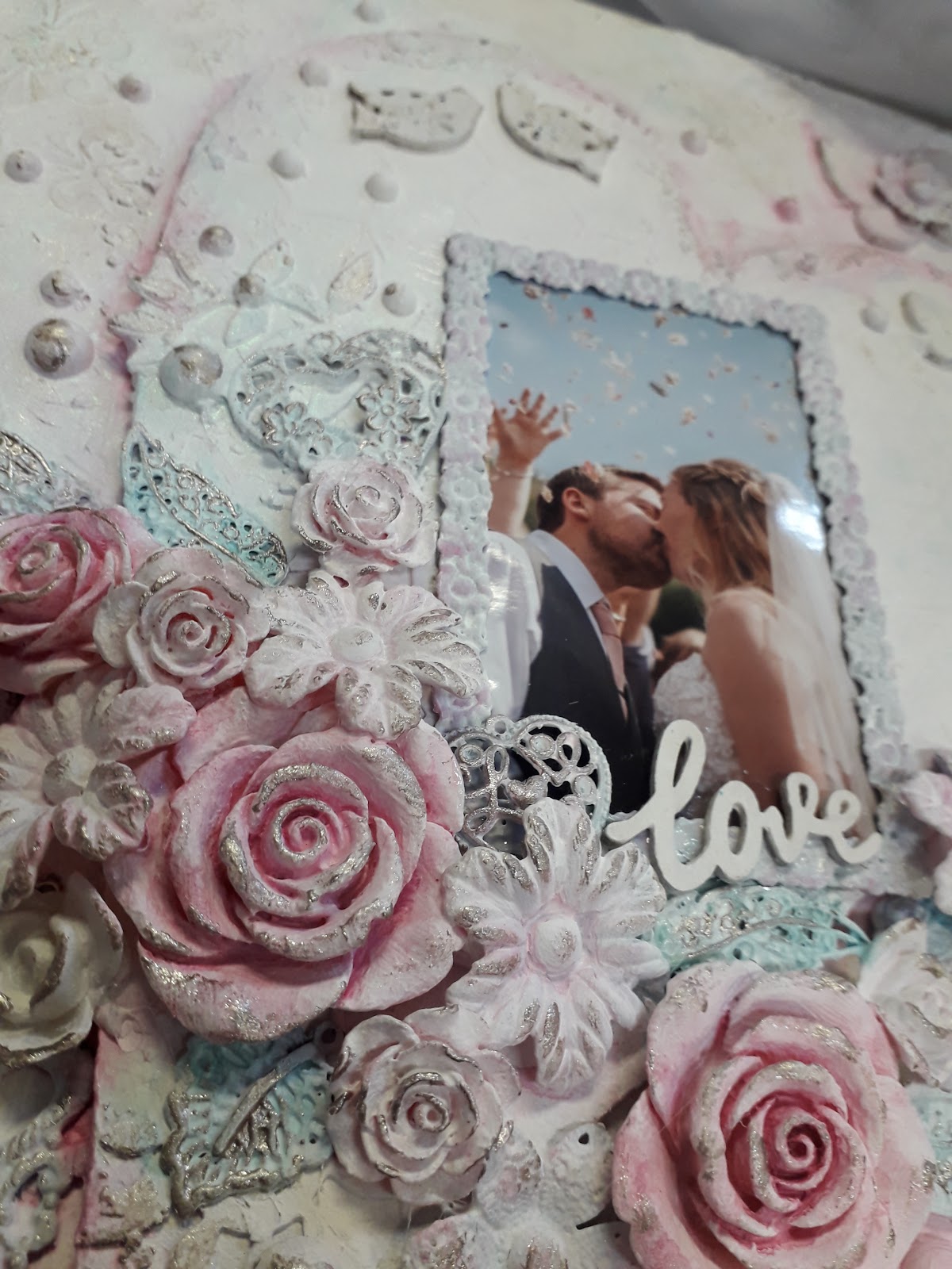A bit of everything Mixed Media Wedding Canvas