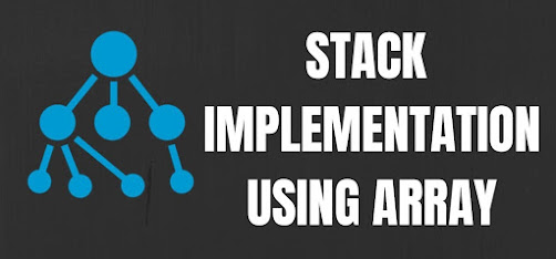 C program to implement Stack using array