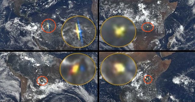 Mysterious flashes of light above Earth captured by NASA satellite and ISS live feed camera  Flashes%2Bof%2Blight%2Bnasa%2Biss%2Bdeep%2Bspace%2Bsatellite%2B%25281%2529