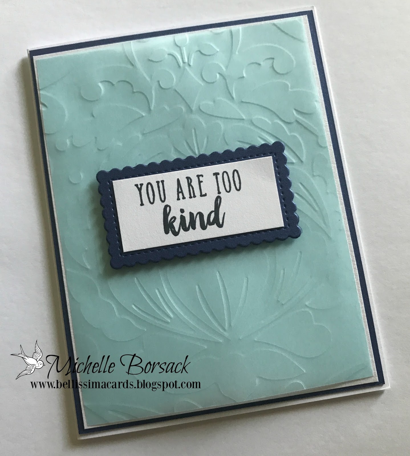 Bellissima Cards A Set of Embossed Vellum Cards