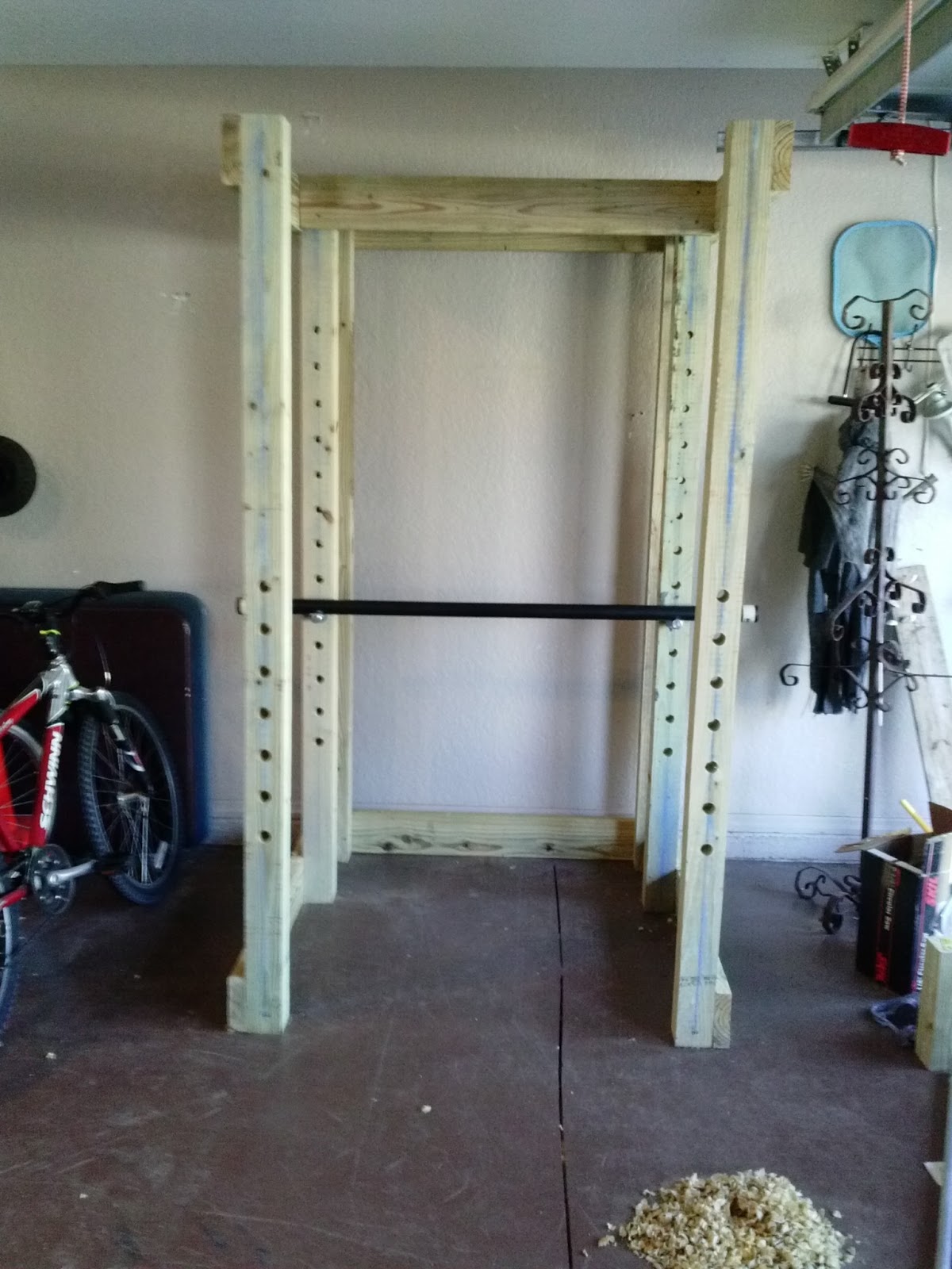 Building Your Homemade Wooden Power Rack, Step by Step | Homemade ...