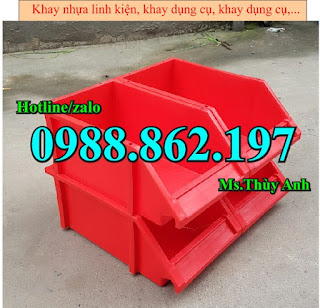 Khay nhựa đựng kim khí, thùng chứa A8, sóng nhựa bít, sóng nhựa đặc, thùng chứa công nghiệp ,Kệ dụng