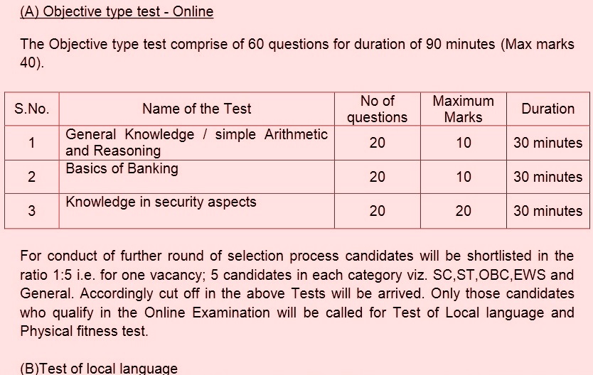 Bank Test Question Papers