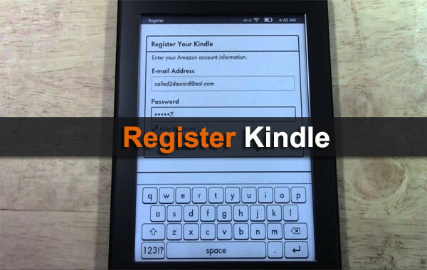 Register kindle online with serial number