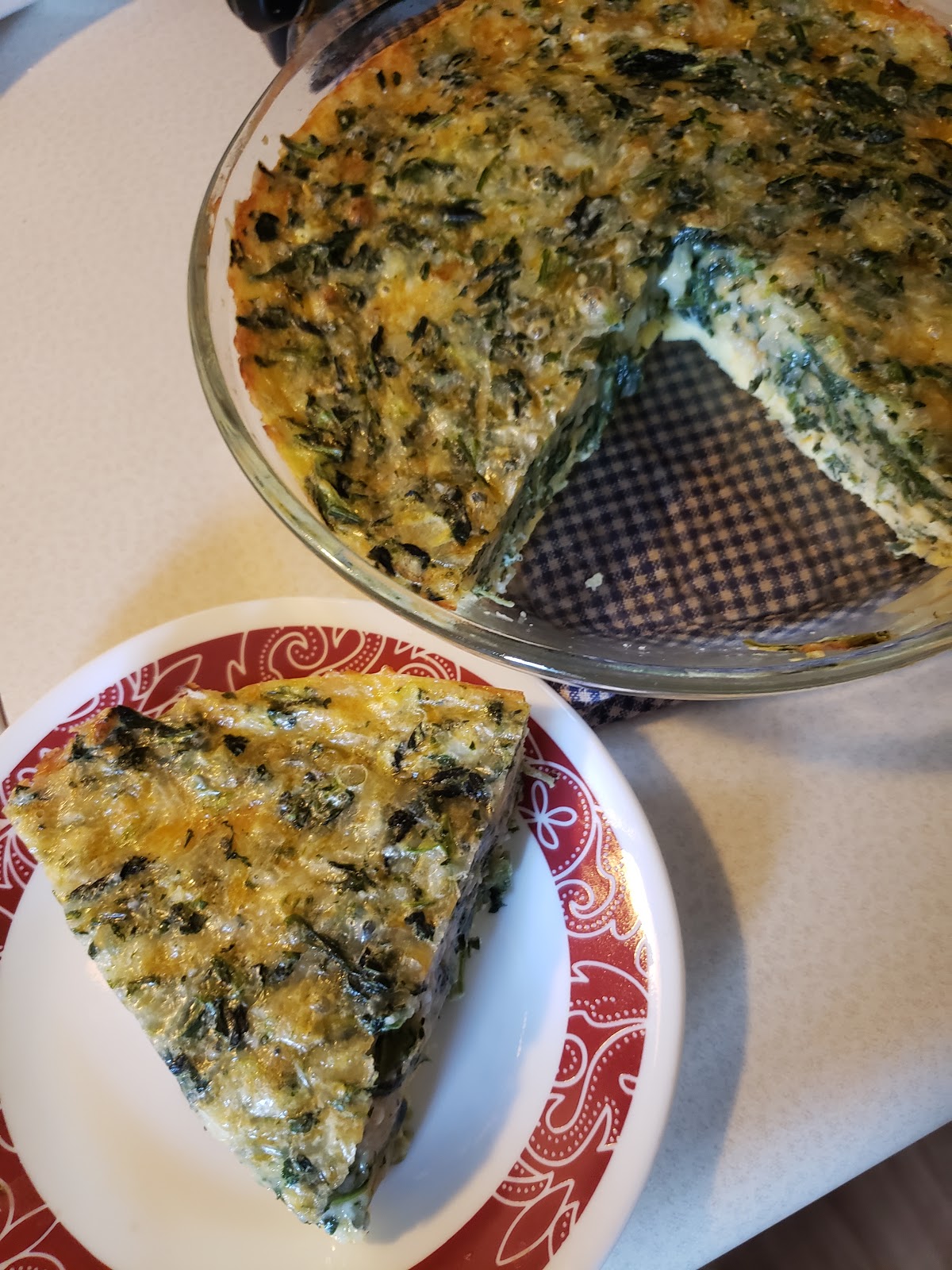 The Better Baker Crustless Spinach Quiche (Lean & Green)