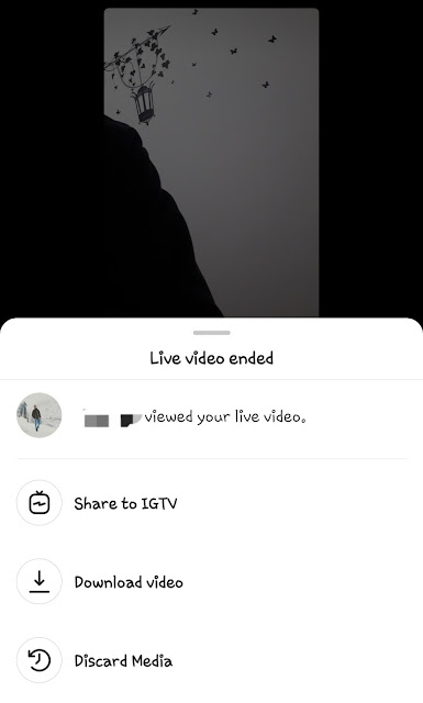 Share IGTV video as post Share IGTV video