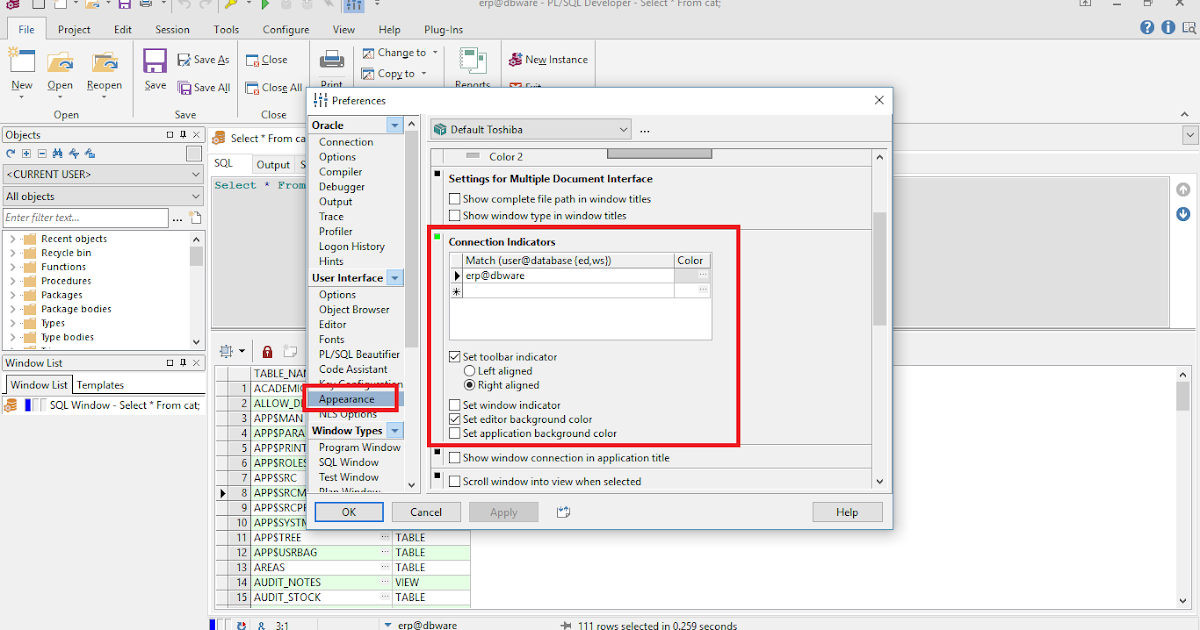 Hasan Jawaid Pl Sql Developer Changing Background Color For Different Connections