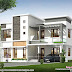 3 BHK 2099 sq-ft modern flat roof house