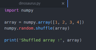 Python numpy.random.shuffle():산을 붉게 물들이는 꽃