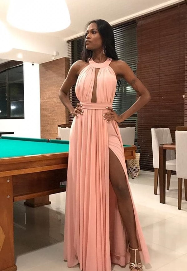 vestido de madrinha com cinto