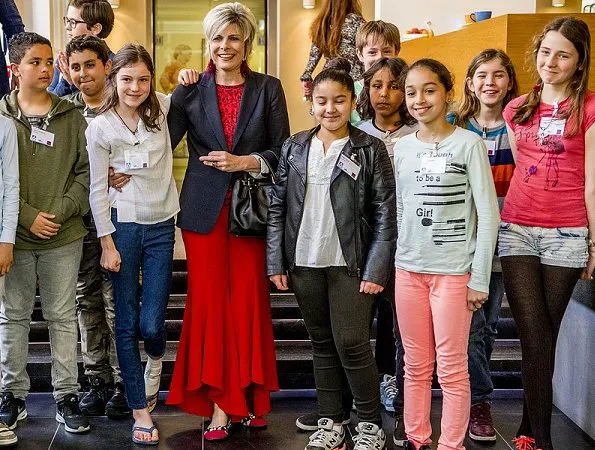 Dutch Princess Laurentien, of the Missing Chapter Foundation, attends the launch of the pilot municipalities Leiden, The Hague, Deventer, Groningen and Breda to appoint a Board of Children