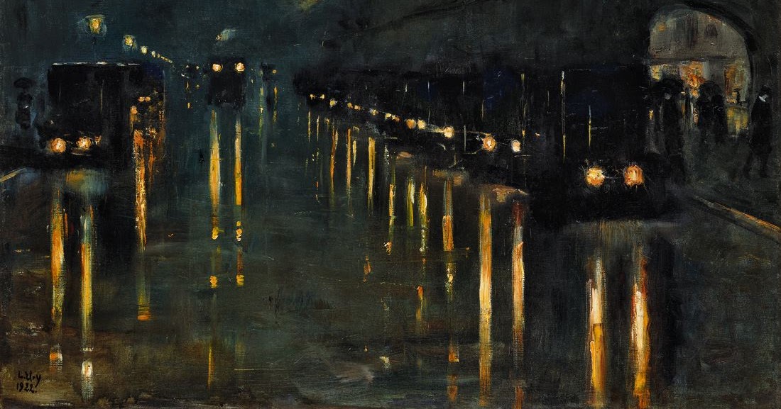Berlin By Night By Lesser Ury Weimar Berlin
