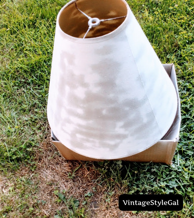 What can I do with an old lamp shade Vintage Style Gal