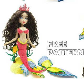 PATRON GRATIS SIRENA AMIGURUMI 47556 🧜‍♀️